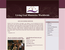 Tablet Screenshot of livinggod.org